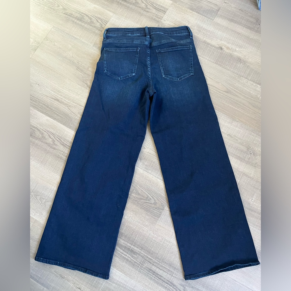 NWT Quince Bella Stretch Wide Leg Jeans in Deep Sea Blue, Size 29, 30in inseam - Picture 3 of 4